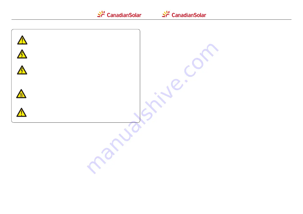 CanadianSolar CSI SERIES Скачать руководство пользователя страница 7