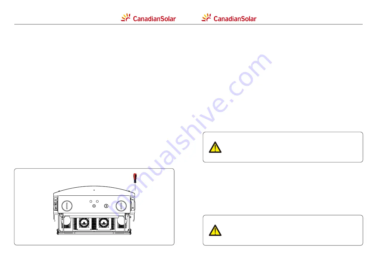 CanadianSolar CSI SERIES Installation And Operation Manual Download Page 21