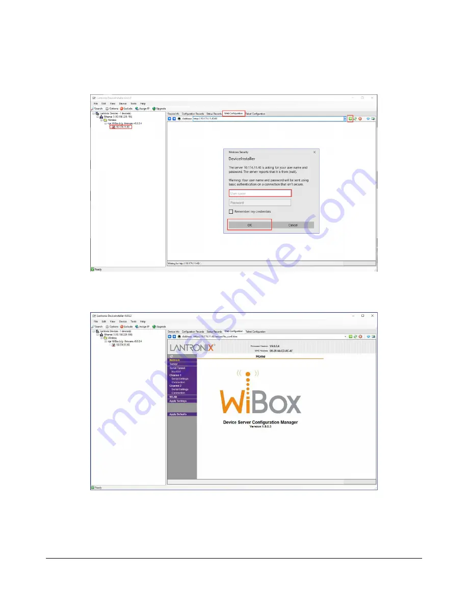 Canary Systems Lantronix WiBox Using Manual Download Page 15