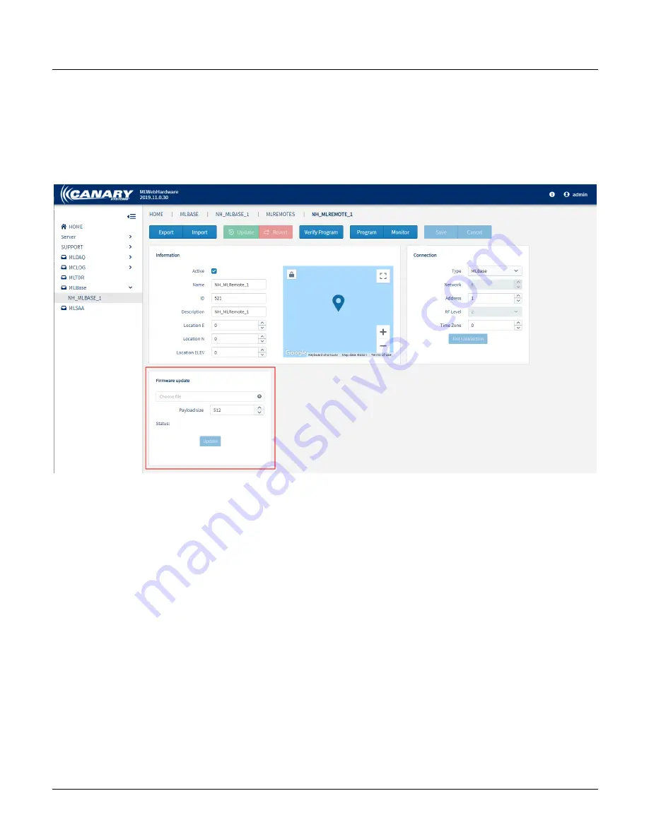 Canary Systems MLRemote User Manual Download Page 36