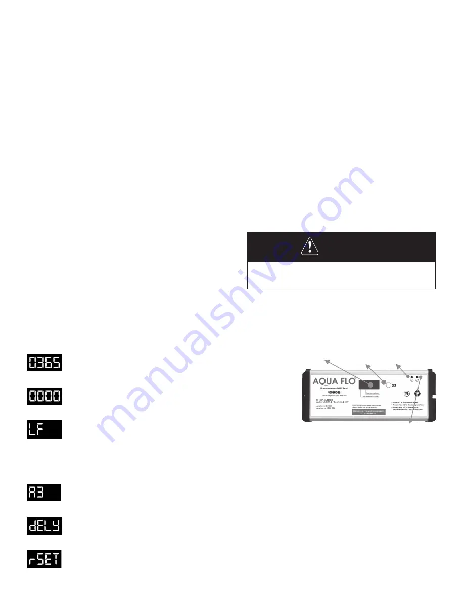 Canature WaterGroup AQUA FLO AQUV-12R22 Owner'S Manual Download Page 10