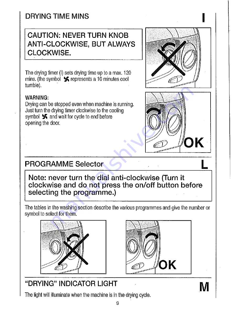 Candy AQW 130 Instructions For Use Manual Download Page 9