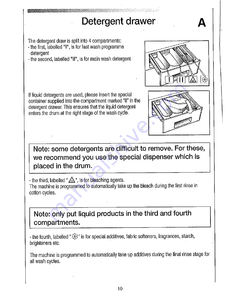 Candy AQW 130 Instructions For Use Manual Download Page 10