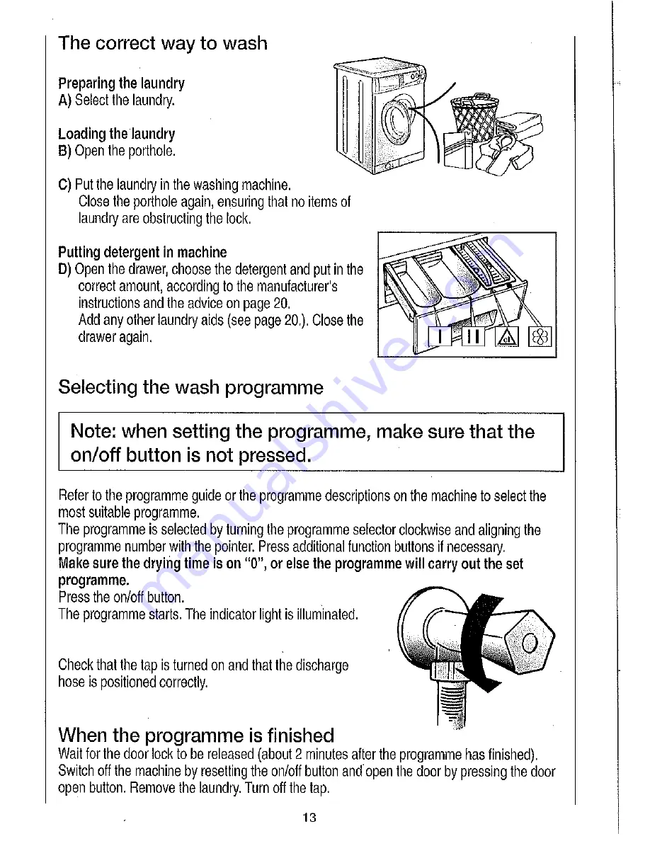 Candy AQW 130 Instructions For Use Manual Download Page 13