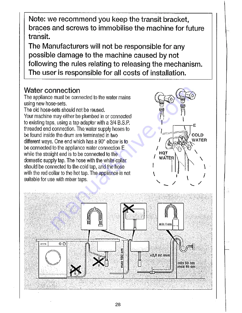 Candy AQW 130 Instructions For Use Manual Download Page 28