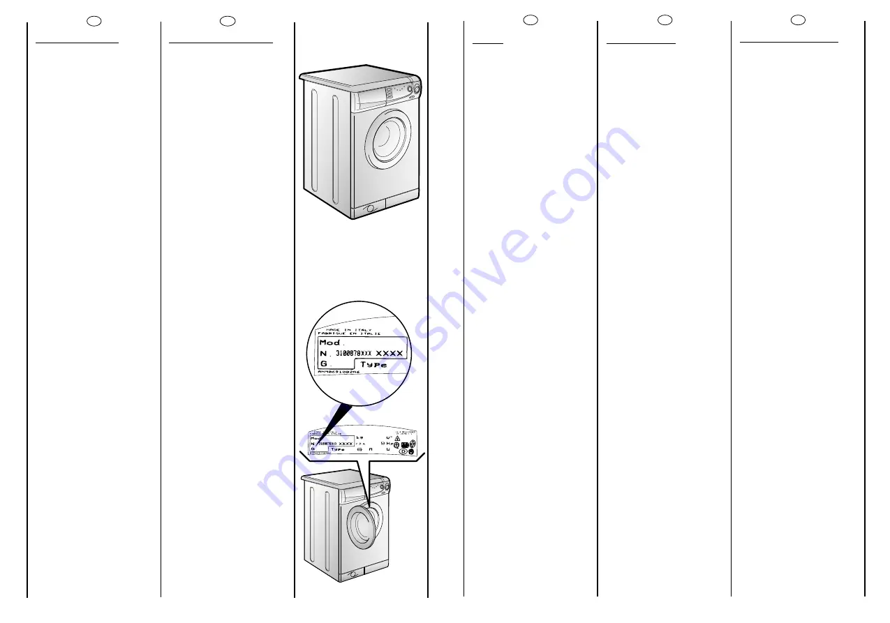 Candy CBL 120 User Instructions Download Page 2