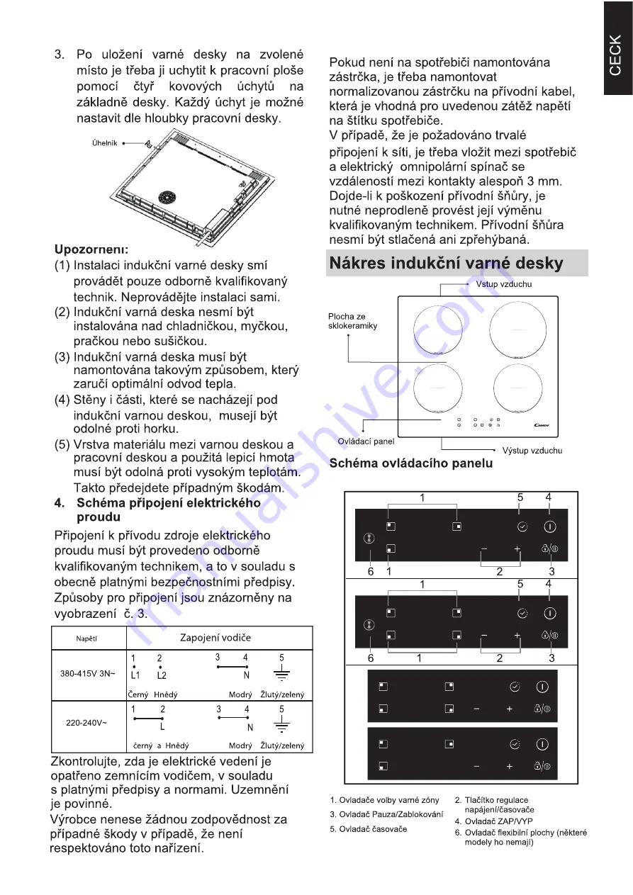 Candy CCTP643 Instruction Manual Download Page 39