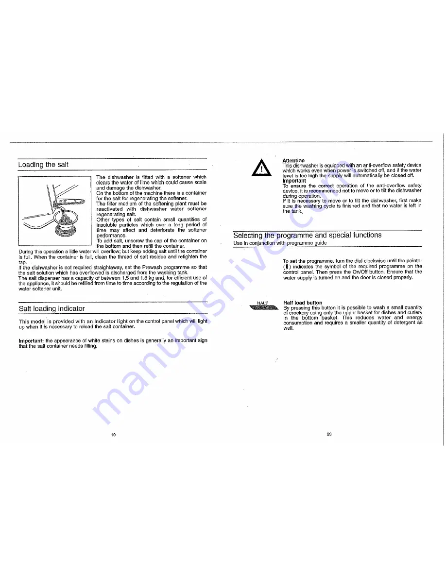 Candy CD 474 User Instructions Download Page 10