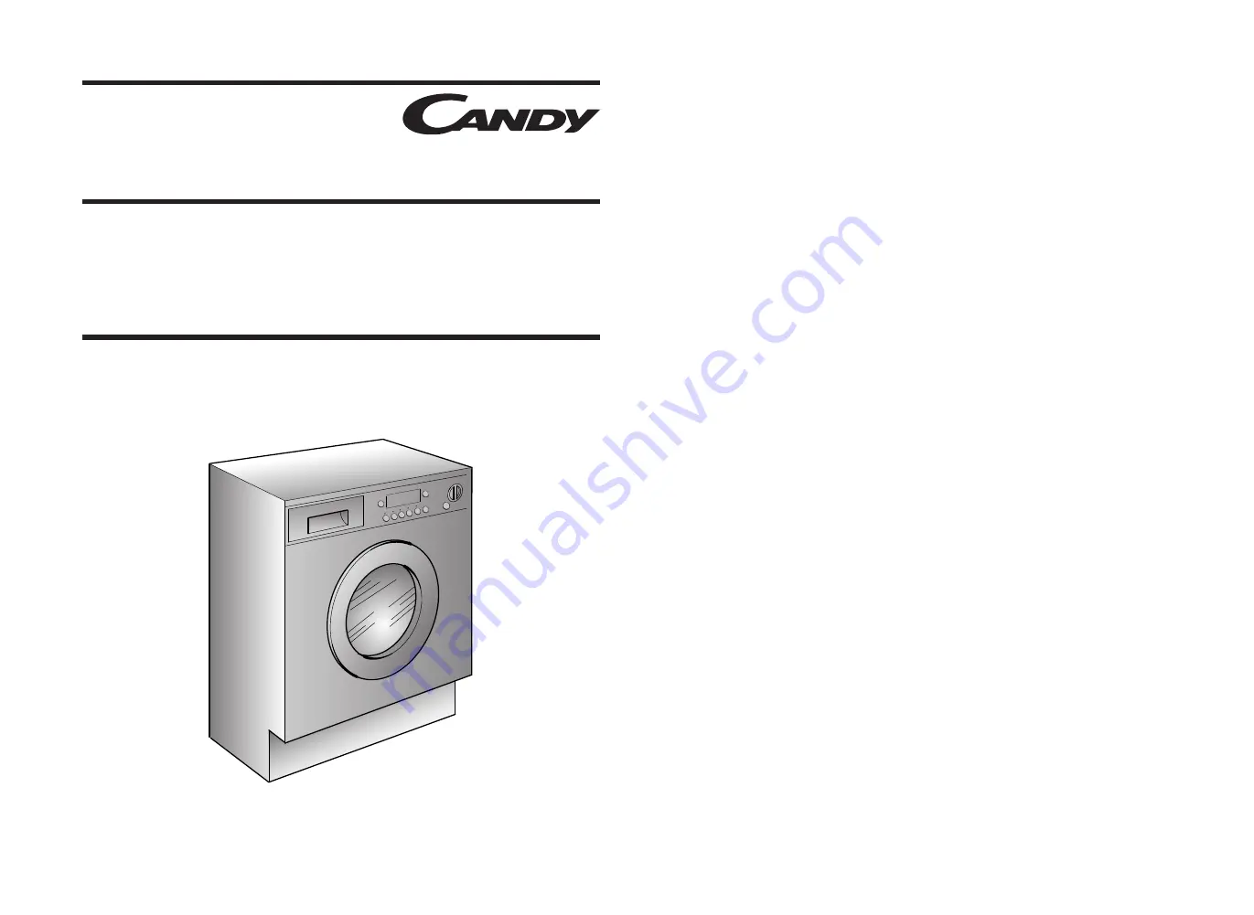 Candy CDB 854 D UK Instructions For Use And Service Manual Download Page 1