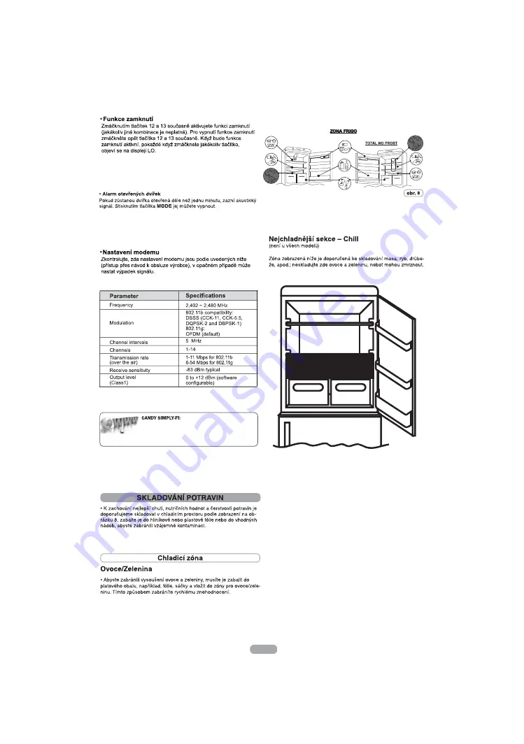 Candy CF 184 XPU WIFI Manual Download Page 118