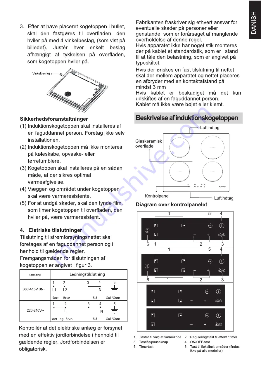 Candy CID633C Instruction Manual Download Page 55