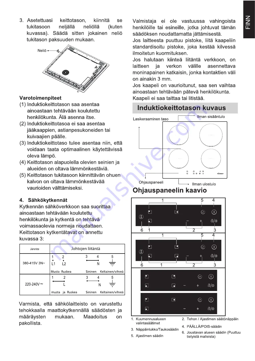 Candy CID633C Instruction Manual Download Page 105