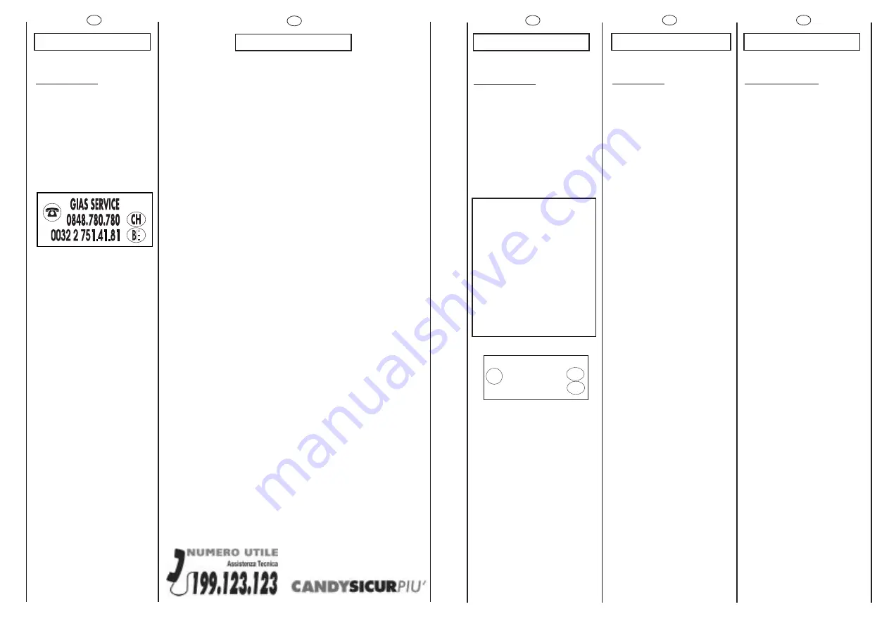 Candy CMF 105 User Instructions Download Page 5