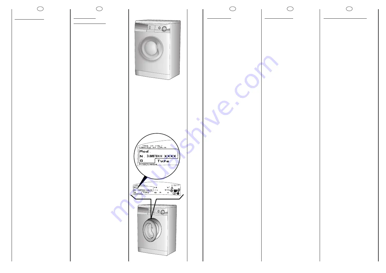 Candy CN 50 T User Instructions Download Page 2