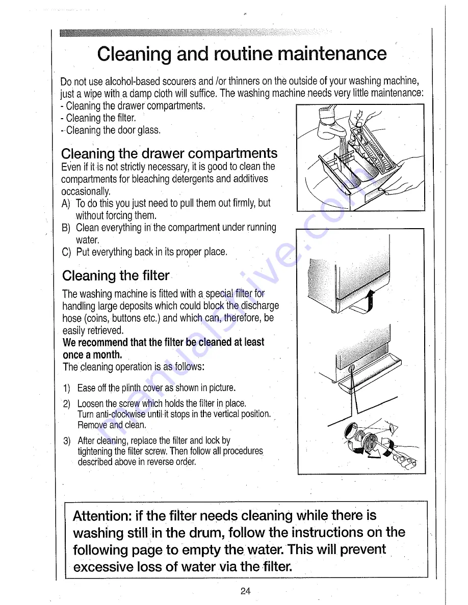 Candy CNW 156 Instructions For Use Manual Download Page 22