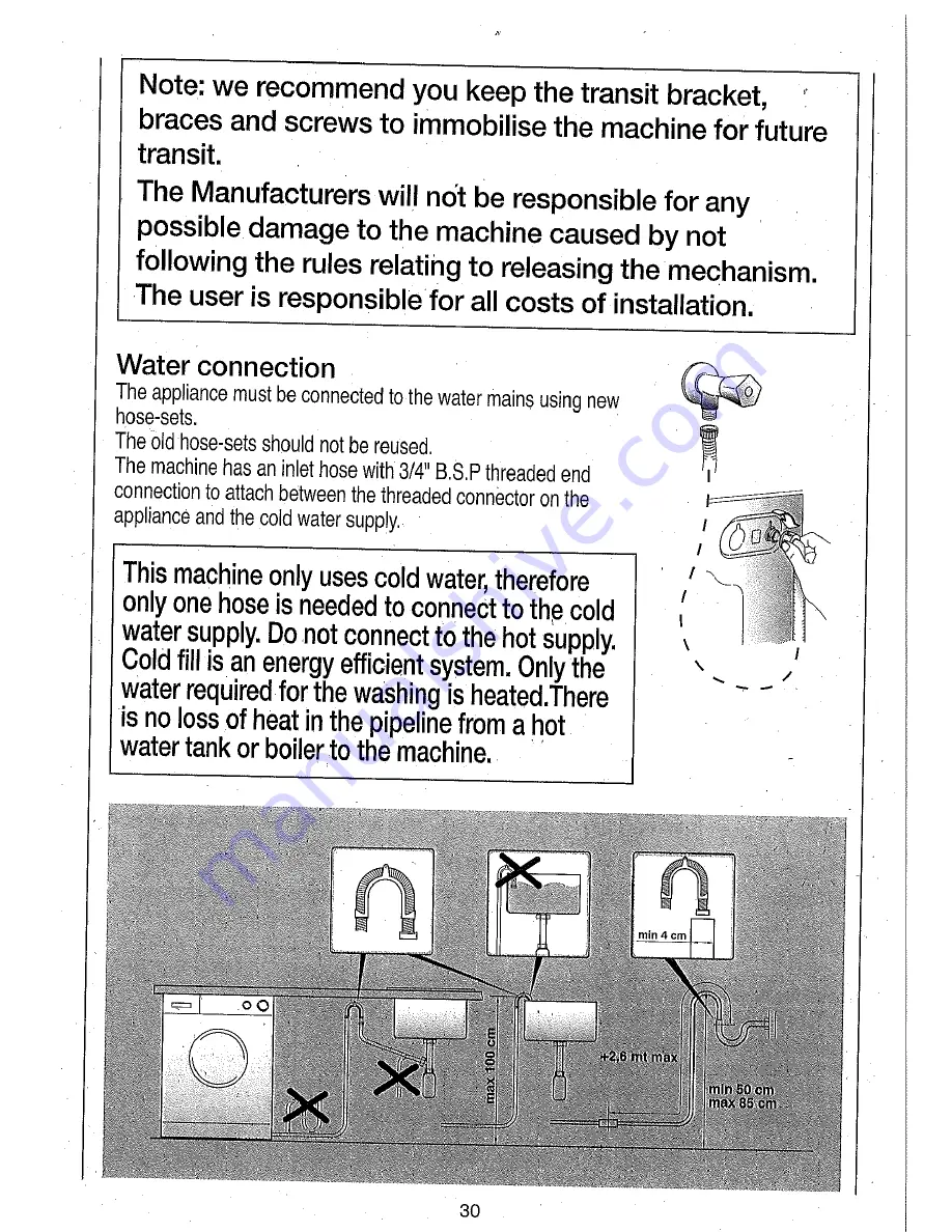 Candy CNW 156 Instructions For Use Manual Download Page 28