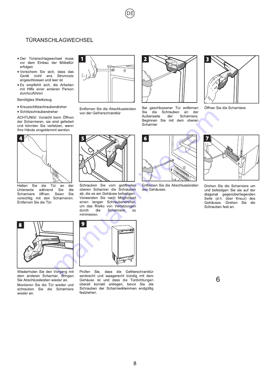 Candy CRU 164/1 User'S Operation Manual Download Page 103