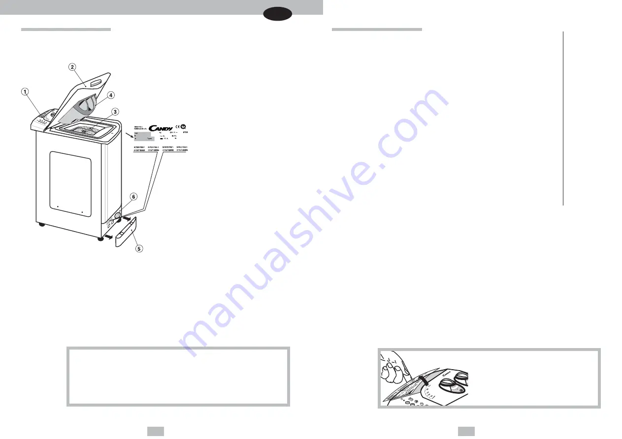 Candy CTA 86 TV Manual Download Page 1