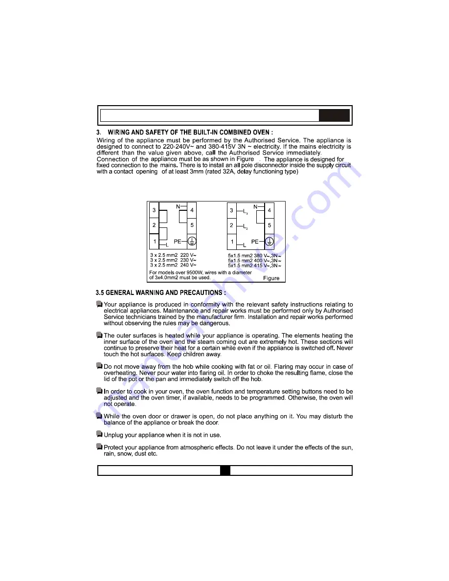 Candy FUS 100-40 W User Manual Download Page 13