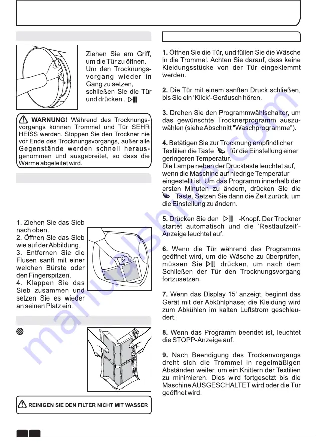 Candy GCV 590NC Instruction Book Download Page 90