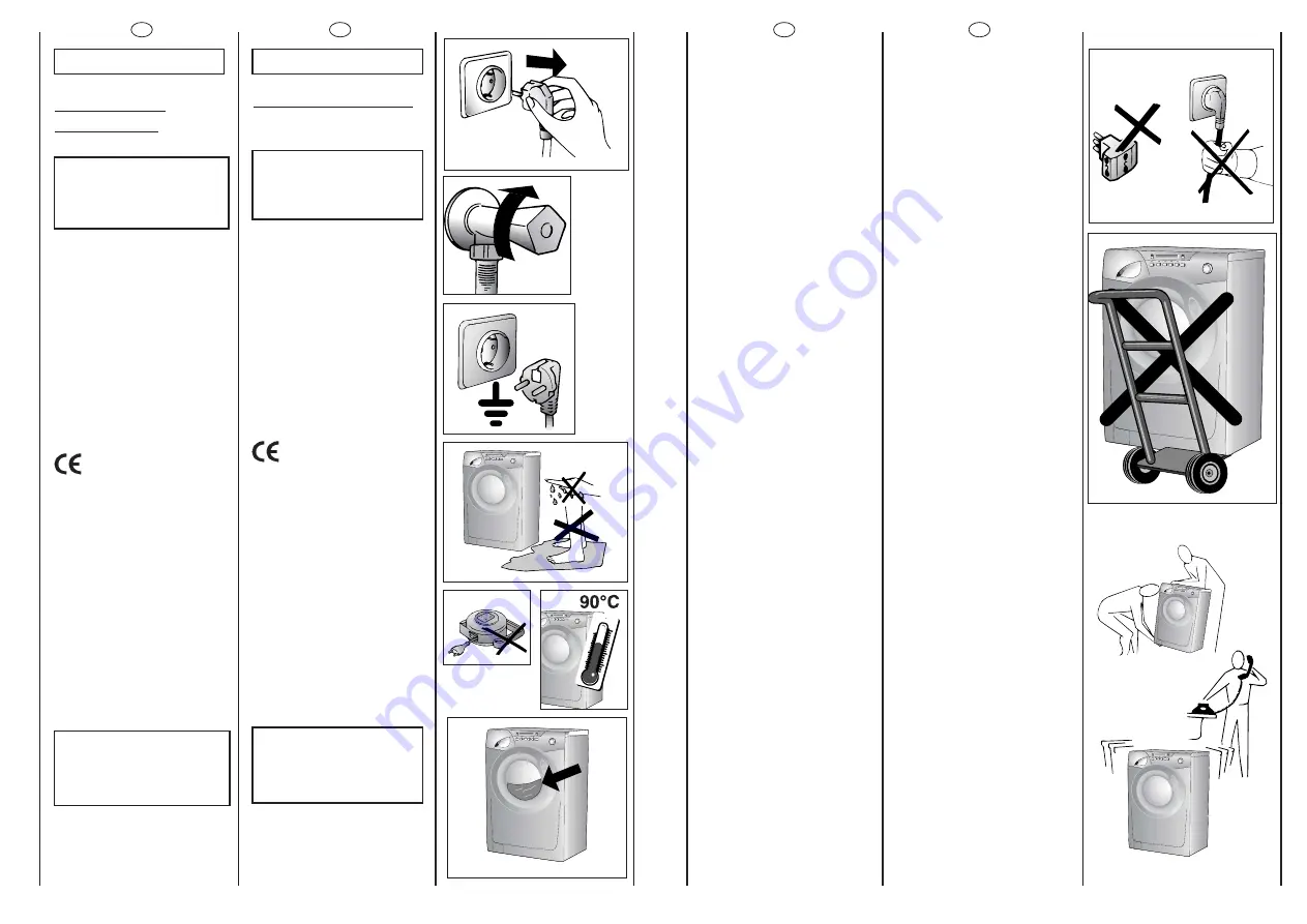 Candy GO W 264 D User Instruction Download Page 4