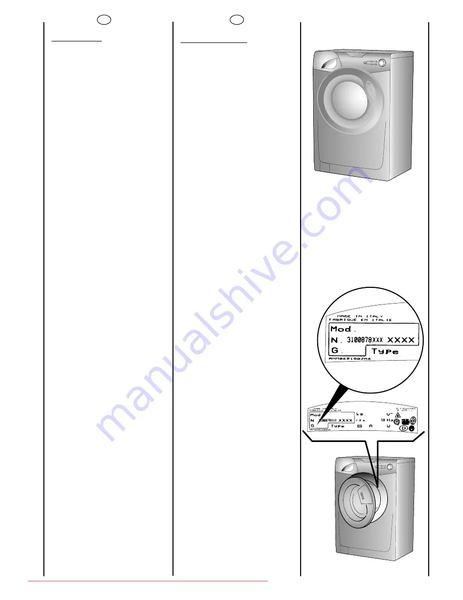 Candy GO4 F 106 User Instructions Download Page 2