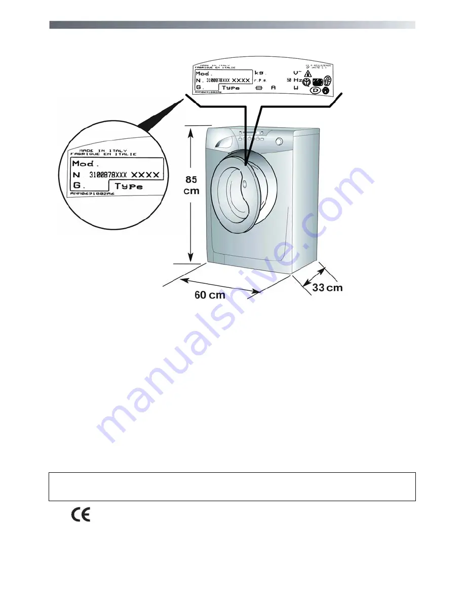 Candy GOY 105 TXT User Instructions Download Page 6