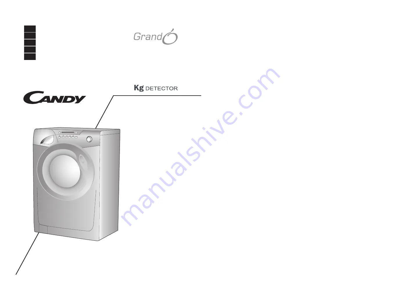 Candy GrandO GO 1482 D User Instructions Download Page 1