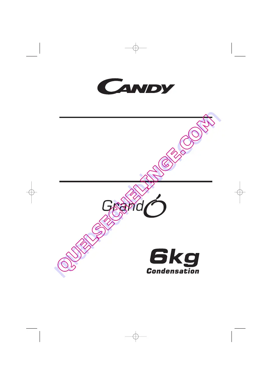 Candy GrandO GO DC56F Instruction Book Download Page 1