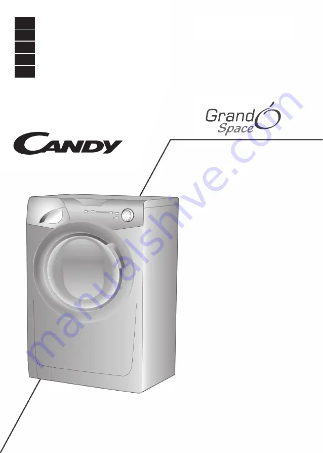 Candy GRAND'O SPACE GS4 1D Скачать руководство пользователя страница 1