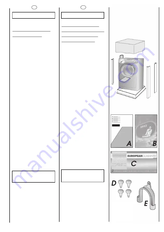 Candy GS W 377 DH User Instructions Download Page 6