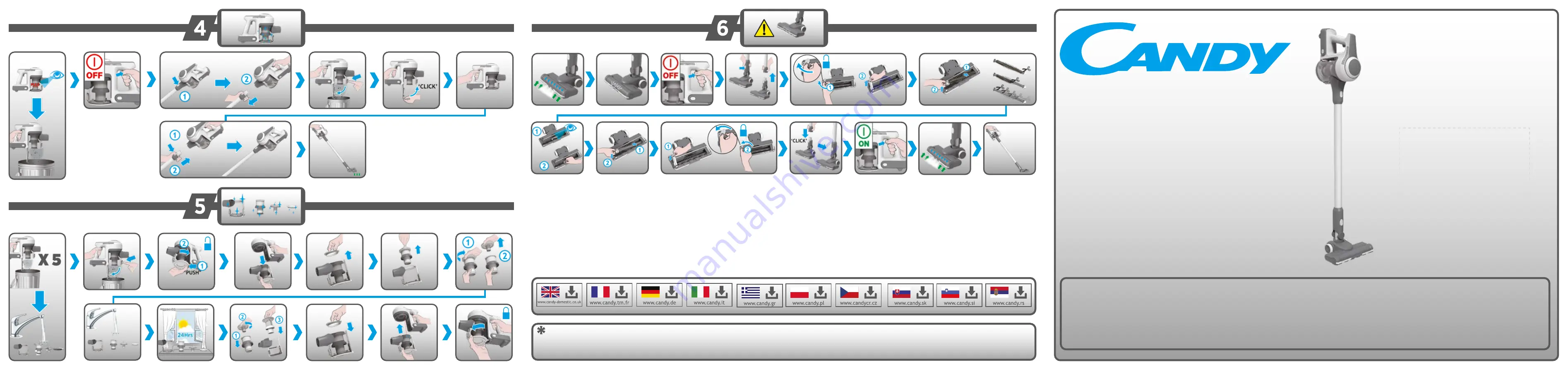 Candy H-FREE 100 User Manual Download Page 1