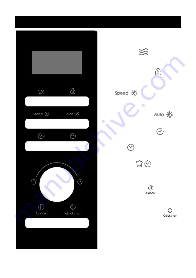 Candy Timeless CMWA23TNDB-07 Instructions Manual Download Page 11