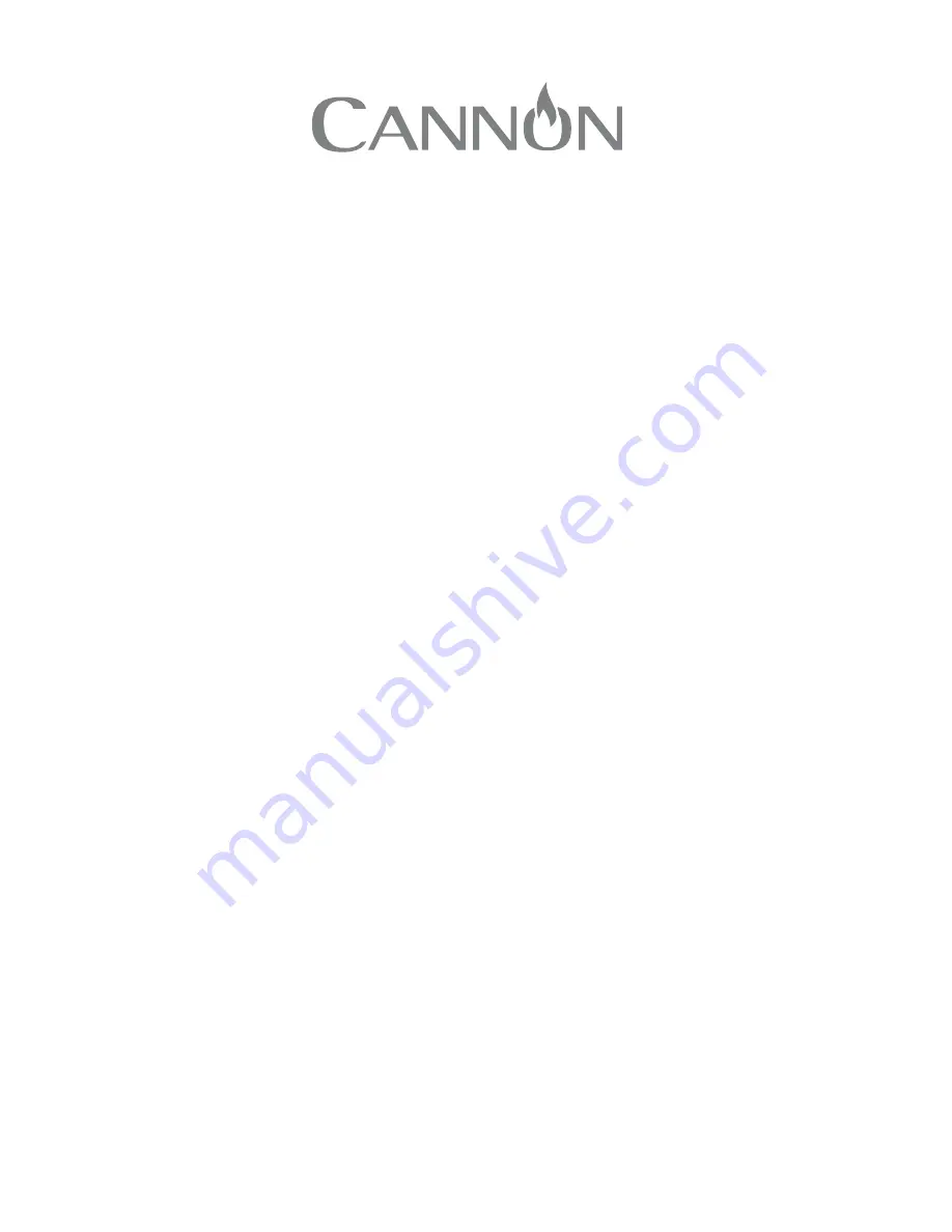 Cannon CHESTERIELD C60GCB Use And Installation Instructions Download Page 1