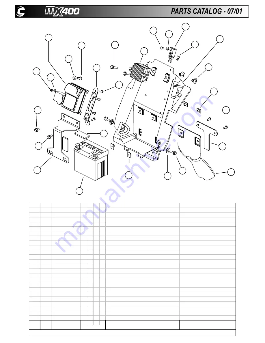 Cannondale 2001 MX400 Parts Catalog Download Page 25