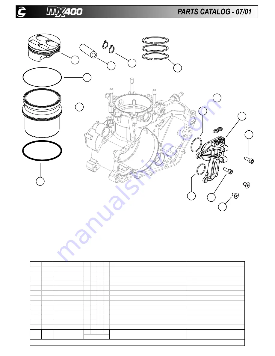 Cannondale 2001 MX400 Parts Catalog Download Page 44