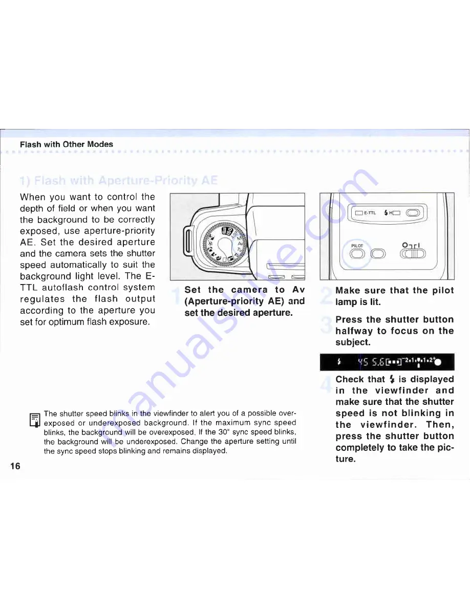 Canon 220EX - Speedlite - Hot-shoe clip-on Flash Instructions Manual Download Page 16