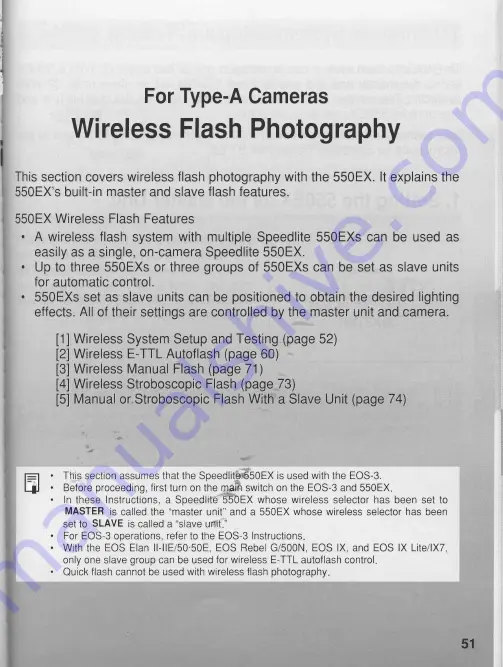 Canon 550EX - Speedlite - Hot-shoe clip-on Flash Full Manual Download Page 2