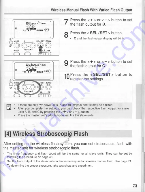 Canon 550EX - Speedlite - Hot-shoe clip-on Flash Full Manual Download Page 24