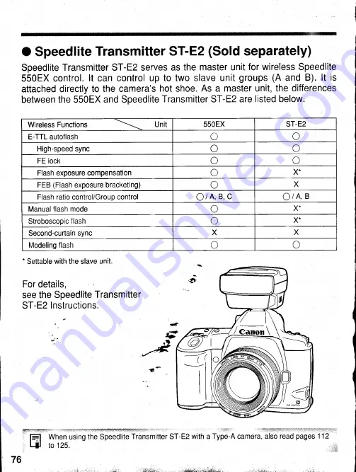 Canon 550EX - Speedlite - Hot-shoe clip-on Flash Full Manual Download Page 27