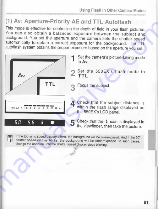 Canon 550EX - Speedlite - Hot-shoe clip-on Flash Full Manual Download Page 32