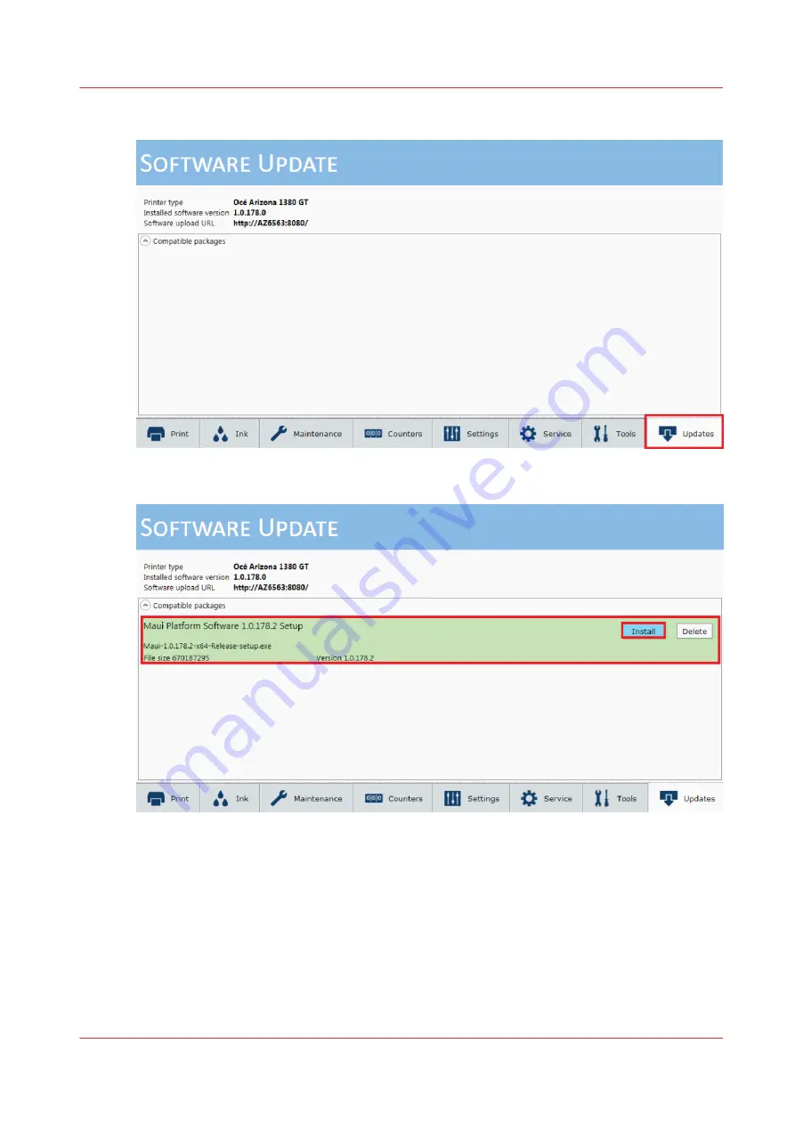 Canon Arizona 2300 Series Operation Manual Download Page 227