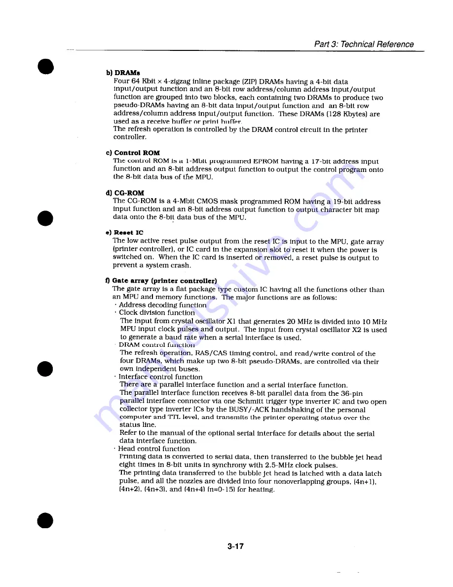 Canon BJ330 - BJ 330 B/W Inkjet Printer Service Manual Download Page 58