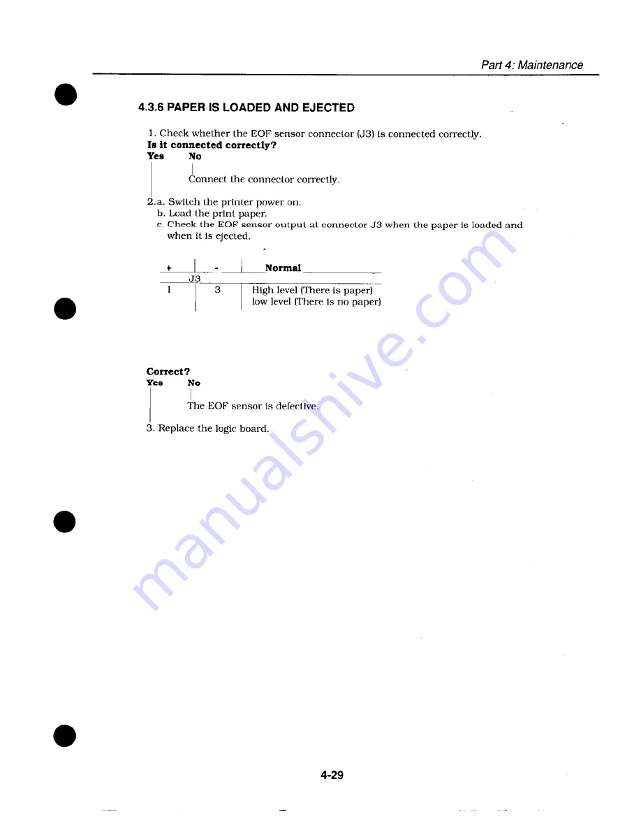 Canon BJ330 - BJ 330 B/W Inkjet Printer Service Manual Download Page 90