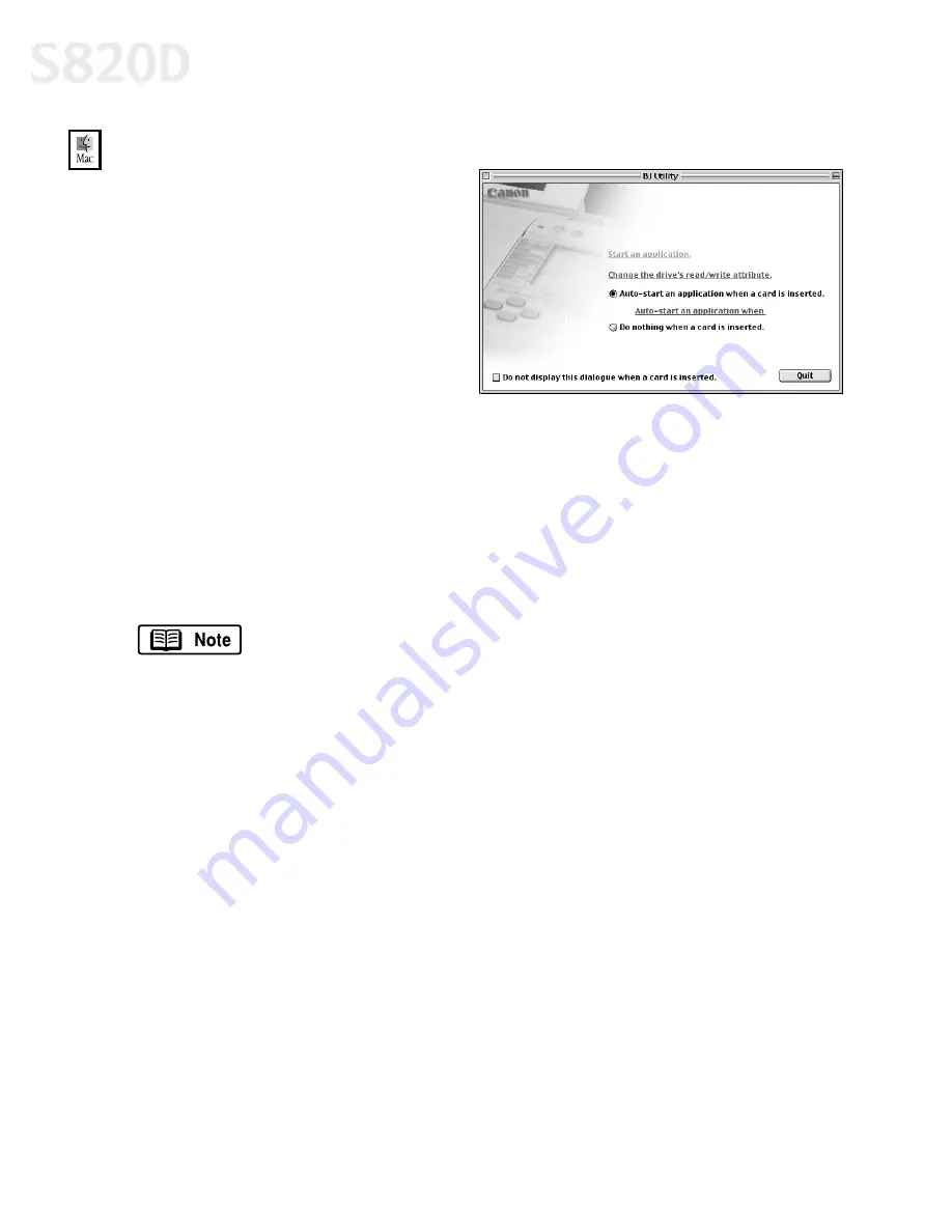 Canon BJC-S820D Quick Start Manual Download Page 51