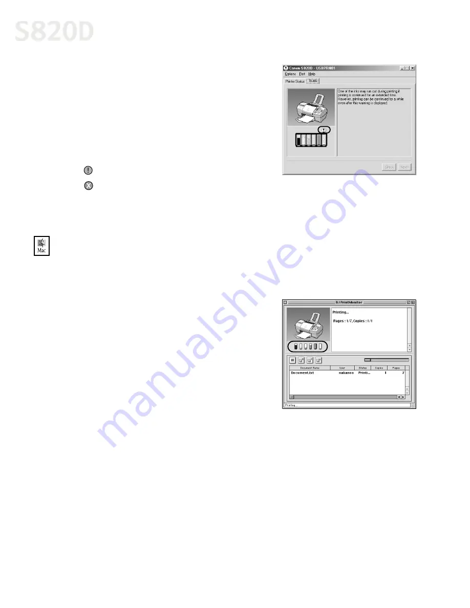 Canon BJC-S820D Quick Start Manual Download Page 55