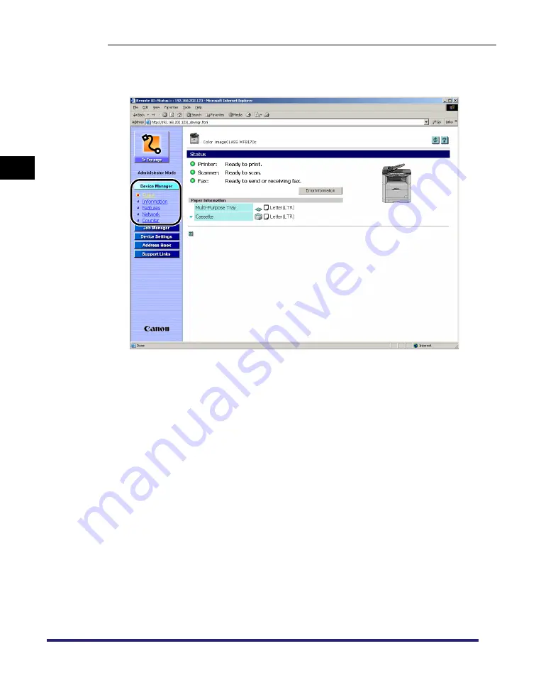 Canon Color imageCLASS MF8170c Remote Ui Manual Download Page 18