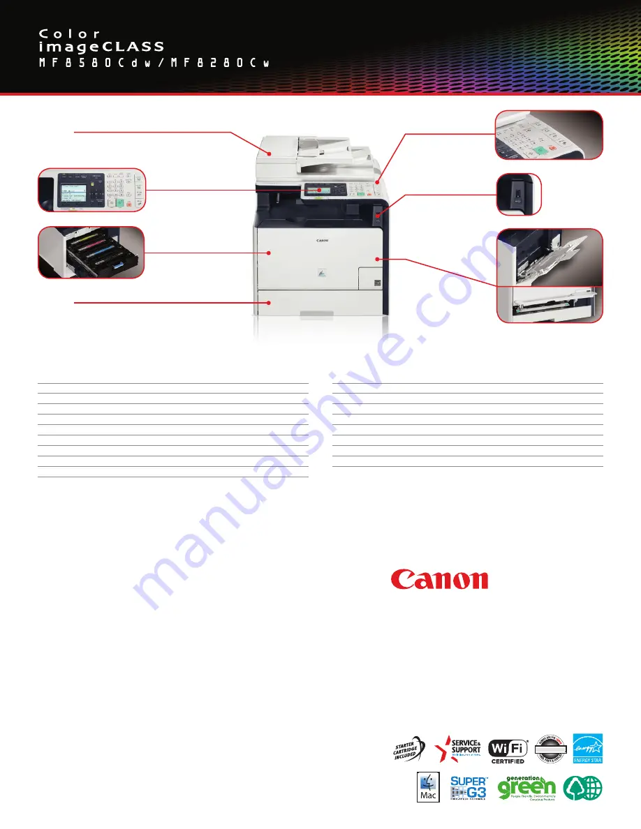 Canon Color imageCLASS MF8580Cdw Quick Manual Download Page 4