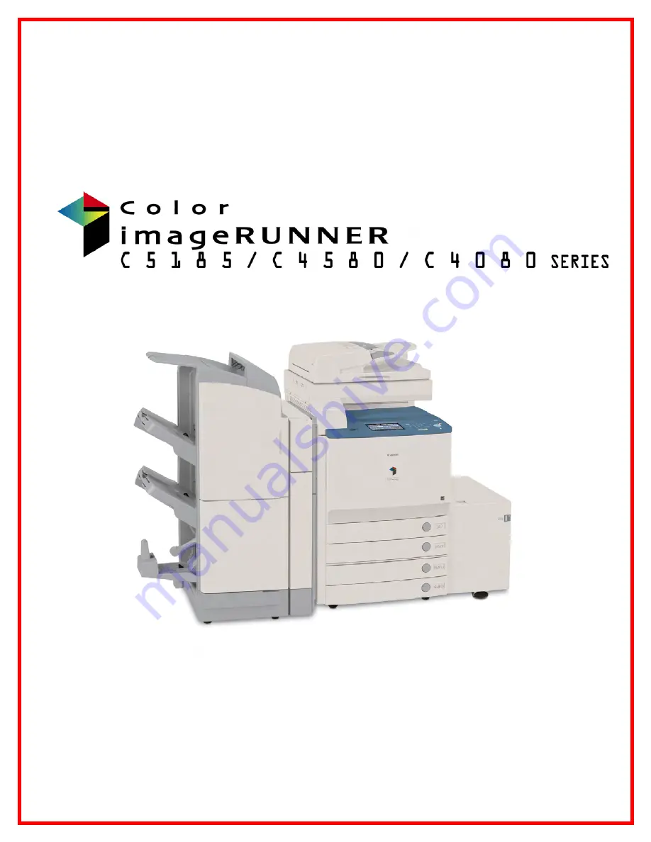 Canon Color imageRUNNER C5185 Скачать руководство пользователя страница 1