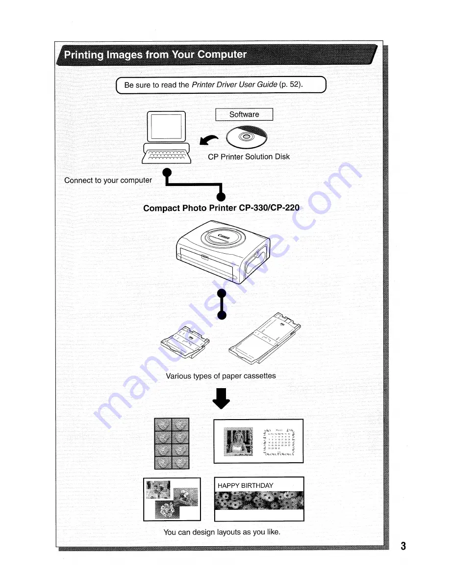 Canon CP-330 User Manual Download Page 4